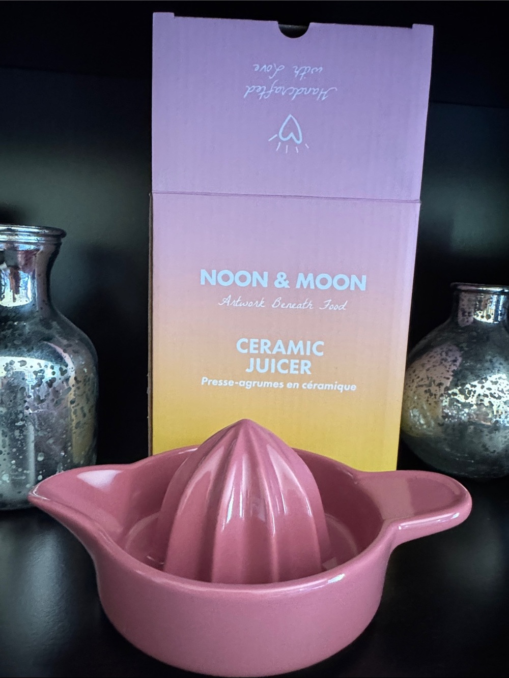 Noon & Moon Pink Ceramic Juicer